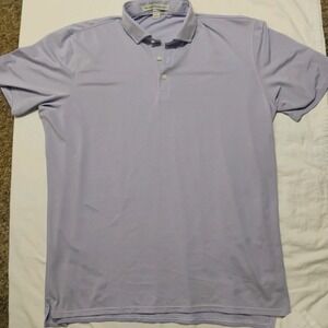 Holderness & Bourne The Graham Golf Polo Size XL Lavender Embroidered Houston CC